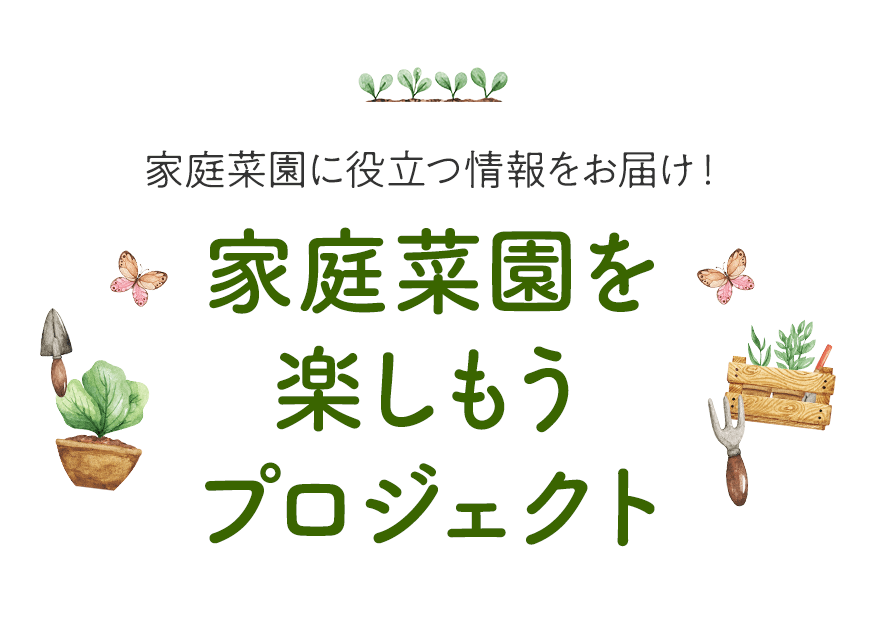 家庭菜園に役立つ情報をお届け！ 家庭菜園を楽しもうプロジェクト